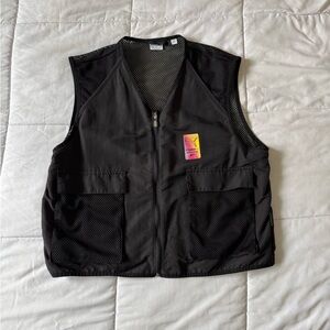 Puma Black Vest with Multicolor Logo